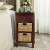 Safavieh Everly Drawer Side Table- Cherry - 27.6 x 11.8 x 15 in. AMH5743C